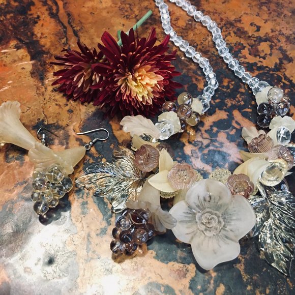 SALE!  FINE JEWELRY!  Showstopper Designer (NECKLACE + EARRINGS) - Picture 9 of 16